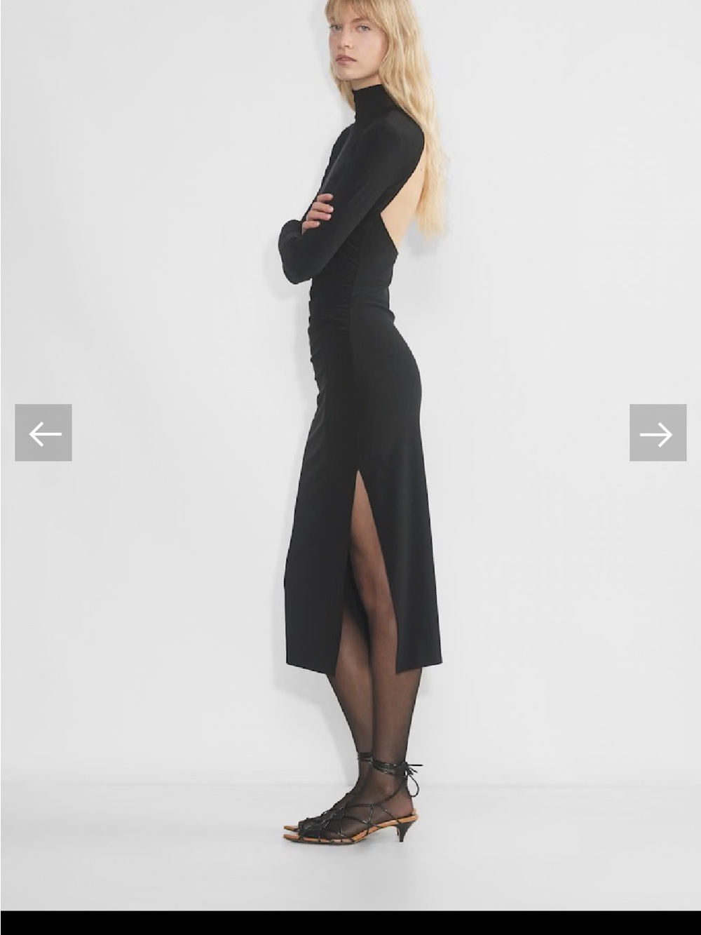 NWOT Aritzia Wilfred Remedy Long Sleeve Dress L - Picture 7 of 10